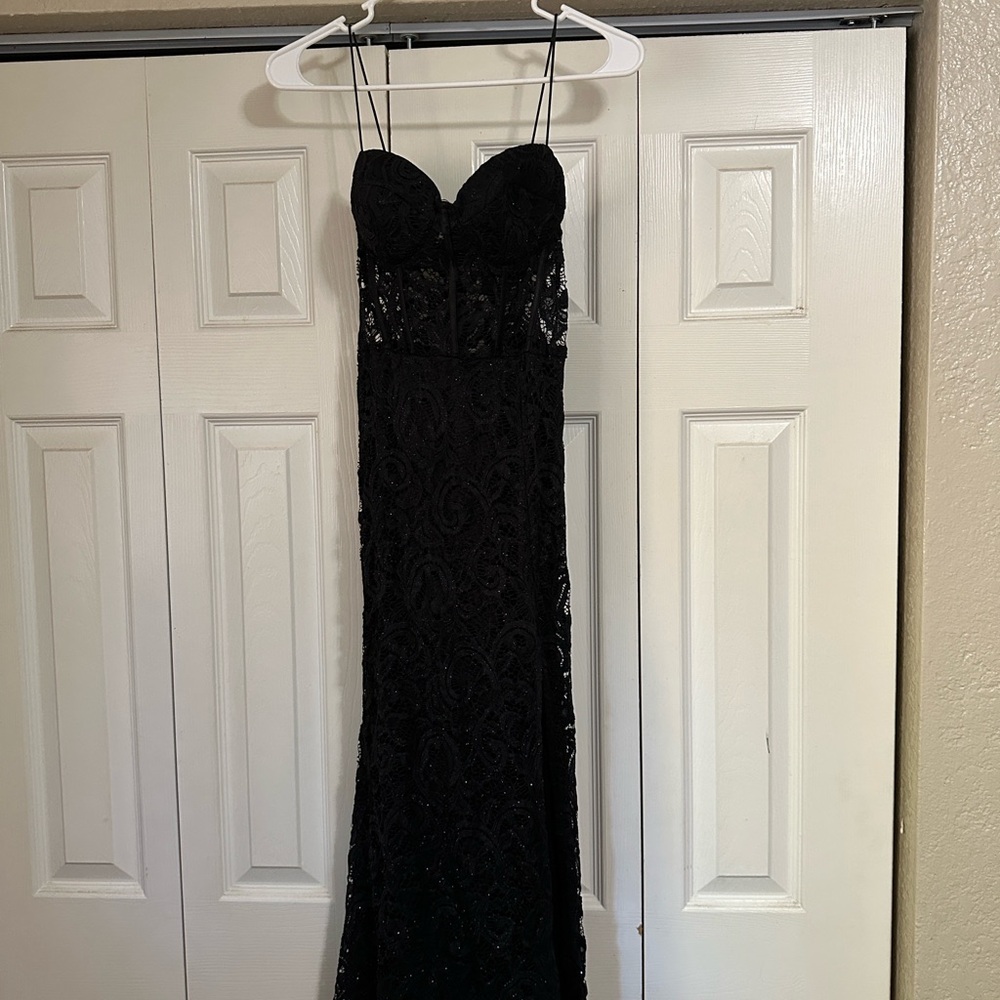 Elegant Black Lace Gown